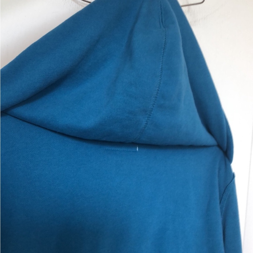 Aeropostale Zipper Hoodie Sweatshirt Cerulean Blue White Gray Jacket Coat Gift M - Picture 11 of 16